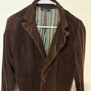 Ralph Lauren Chocolate Velvet Blazer